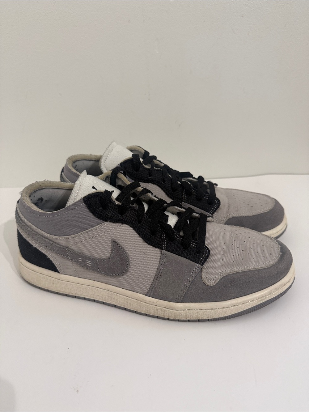 Air Jordan 1 Low SE Craft Inside Out Shoes Mens 10.5 Retro Suede Canvas
